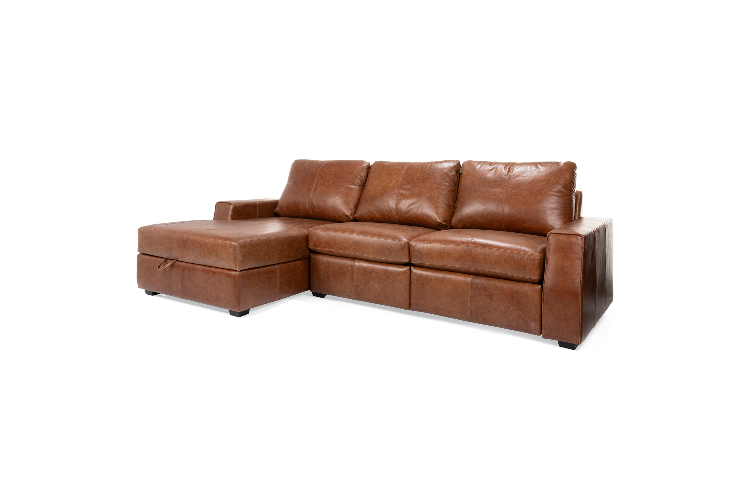 3456 Leather Sofa w/Chaise by Decor-Rest
