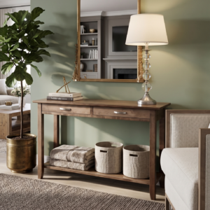 Demi-Lune 46" Sofa Table by Handstone