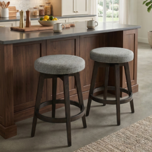 Anton Swivel Stool w/Fabric Seat by Amisco