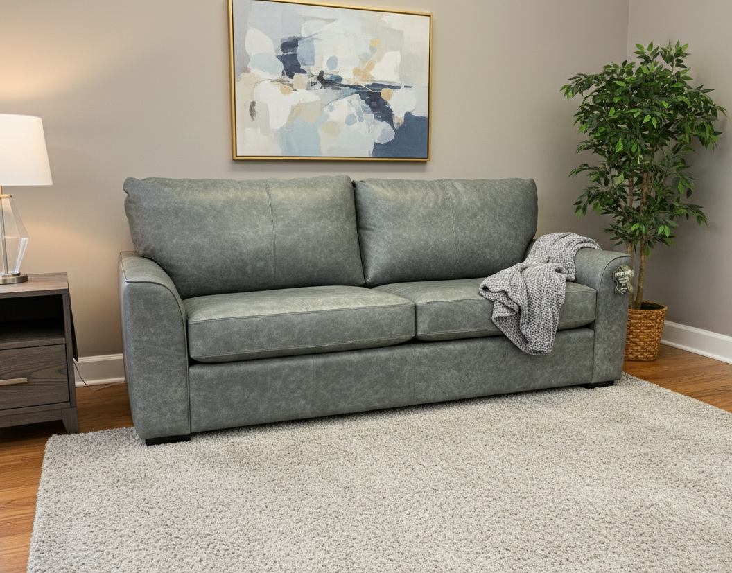 3786 Leather Sofa by Decor-Rest