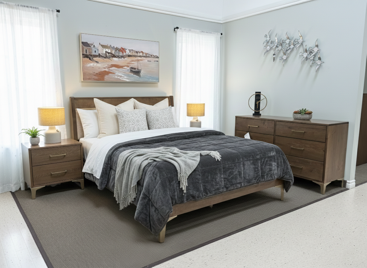 Queen Laguna Platform Bedroom Set by Handstone